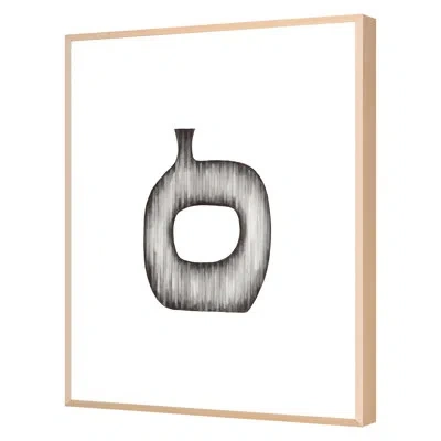 Grand Image Home Spring 2022 Gradient Curves 1 Framed On Paper By Natasha Marie Print In Maple Single Picture Framed