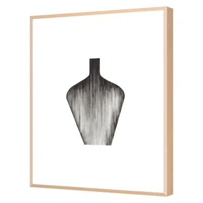 Grand Image Home Spring 2022 Gradient Curves 2 Framed On Paper By Natasha Marie Print In Maple Single Picture Framed