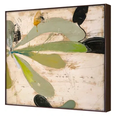 Grand Image Home Spring 2022 Terre Flora 1 Framed On Canvas By Patrick Atkinson Print In Walnut Floater Framed
