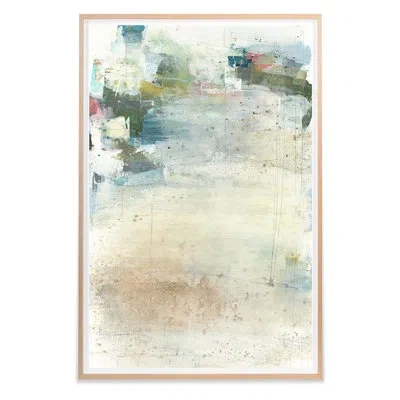 Grand Image Home Spring Sea 1 By Maeve Harris - Single Picture Frame Print On Paper In Blue;green;beige;pink