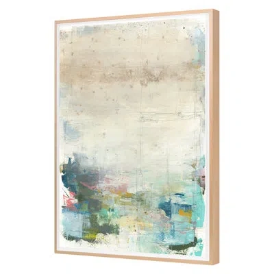 Grand Image Home Spring Sea 2 By Maeve Harris - Single Picture Frame Print On Paper In Blue;green;beige;pink