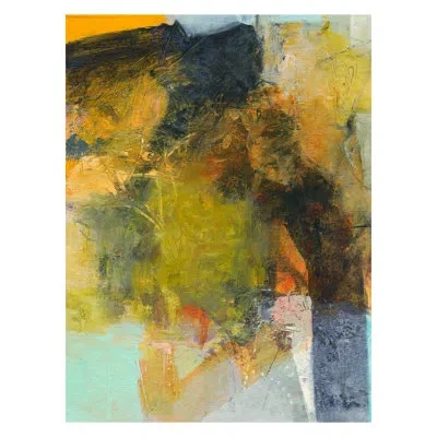 Grand Image Home Starting To The Unknown By Bob Hunt - Wrapped Canvas Painting In Black;brown;green;yellow;orange