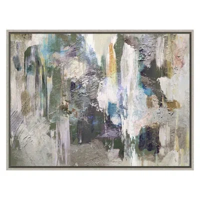 Grand Image Home Still Dreaming By Hope Bainbridge - Floater Frame Print On Canvas In Gray Framed