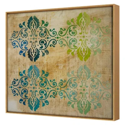 Grand Image Home Summer 2020 Untitled Framed On Canvas By Patrick Atkinson Print In Gold Single Picture Framed