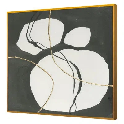 Grand Image Home Summer 2021 Linear 4 Framed On Paper By Chris Paschke Print In Black;white;gold