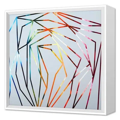 Grand Image Home Summer 2022 100 Paintings Project 70 Framed On Canvas By Elyce Abrams Set In Blue;gray;red;orange