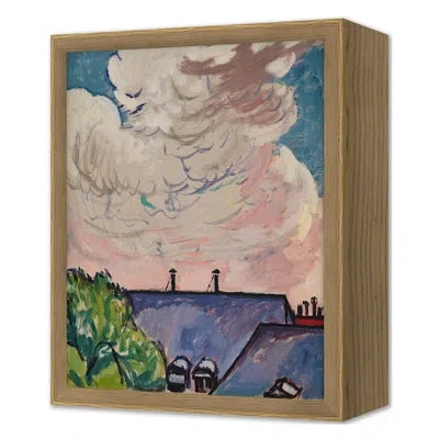 Grand Image Home Summer 2022 Clouds Framed On Canvas By Grand Archives Set In Oak Single Picture Framed