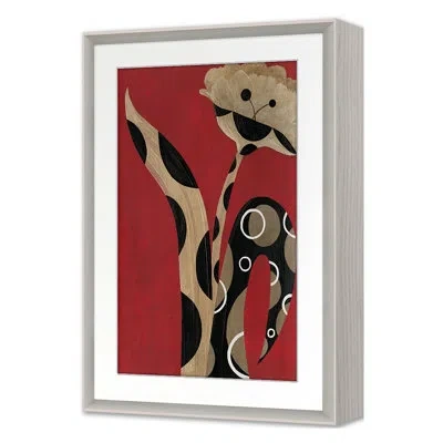 Grand Image Home Summer 2022 Exotic Bloom Framed On Paper By Jody Morlock Print In White Wash Oak Single Picture Framed