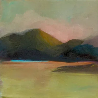 Grand Image Home Summer 2022 Safe Harbor Framed On Canvas By Michelle Abrams Set In Gold Single Picture Framed