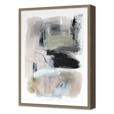 Grand Image Home Summer 2022 Subtle Gestures 1 Framed On Paper By Hope Bainbridge Print In Walnut Single Picture Framed