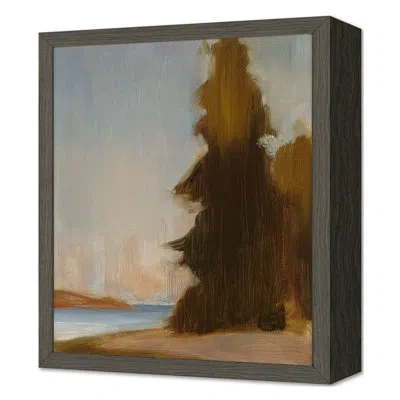 Grand Image Home Summer 2022 Untitled Framed On Canvas By Grand Archives Print In Walnut Mocha Single Picture Framed