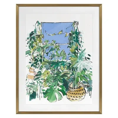 Grand Image Home Sun Room 1 By Pc Ngo - Single Picture Frame Print On Paper In Gold Framed