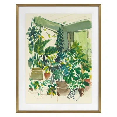Grand Image Home Sun Room A By Pc Ngo - Single Picture Frame Print On Paper In Gold Framed