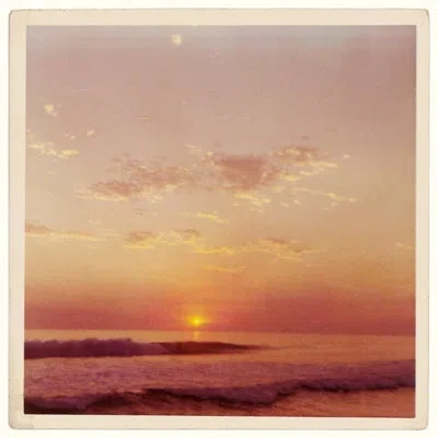 Grand Image Home Sunsets By Hope Bainbridge - Single Picture Frame Print On Paper In Blue;beige;yellow;pink;purple