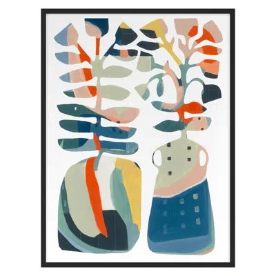 Grand Image Home Surprise Surprise By Katie Straus - Single Picture Frame Print In Black Framed
