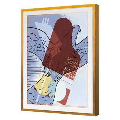 Grand Image Home Taking Flight By The Studio - Single Picture Frame Print On Paper In Blue;brown;white