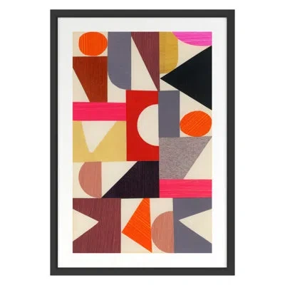Grand Image Home Teamwork 1 By Andy Burgess - Single Picture Frame Print On Paper In Black Framed