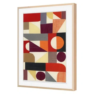 Grand Image Home Teamwork 2 By Andy Burgess - Single Picture Frame Print On Paper In Maple Framed
