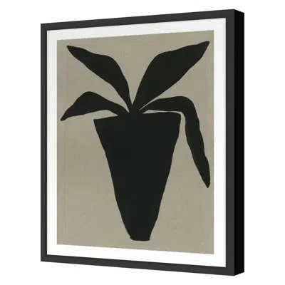 Grand Image Home Teenie Ink 4 By Kate Roebuck - Single Picture Frame Print In Black Framed
