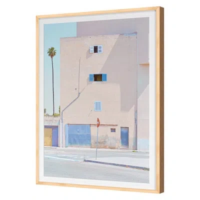 Grand Image Home Three Windows By Hulett - Single Picture Frame Print On Paper In Hickory Framed