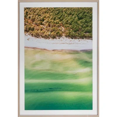 Grand Image Home Tinted Landscape 2 By Sea Studio - Picture Frame Photograph On Paper In White;green;yellow