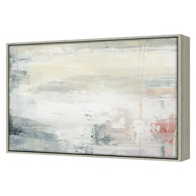 Grand Image Home Tonal Mist 1 By Maeve Harris - Single Picture Frame Print On Canvas In Gray Framed