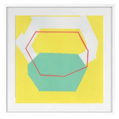 Grand Image Home Trap By Liz Rundorff Smith - Single Picture Frame Print On Paper In White;green;red;yellow