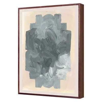 Grand Image Home Twombly 3 By Zoe Bios Creative - Floater Frame Print On Paper In Gray;beige