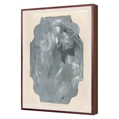 Grand Image Home Twombly 4 By Zoe Bios Creative - Floater Frame Print On Paper In Gray;beige