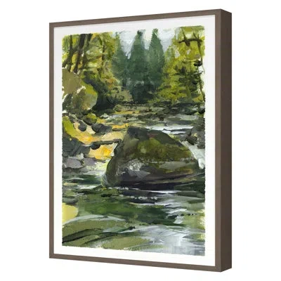 Grand Image Home Tye River 3 By Van Hoang - Single Picture Frame Print In Walnut Framed