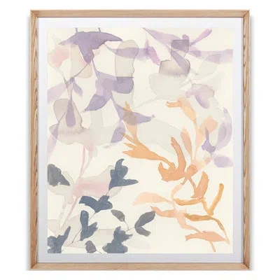 Grand Image Home Untitled 30 By Sunny Goodwin - Floater Frame Print On Paper In Green;gray;orange;purple