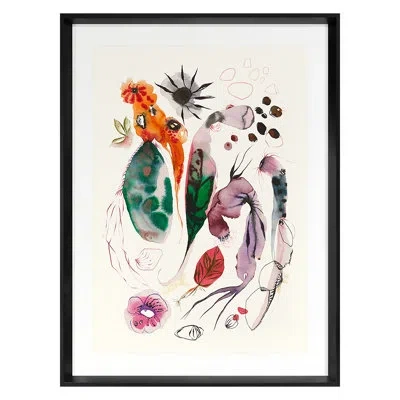Grand Image Home Untitled 7 By Suyao Tian - Single Picture Frame Painting On Paper In Black