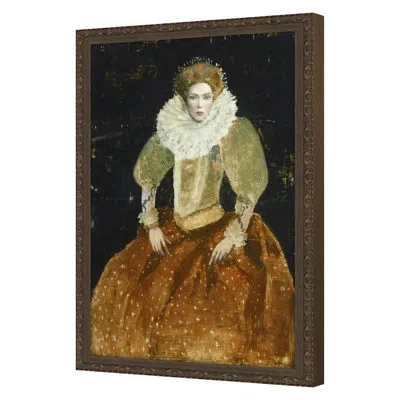 Grand Image Home " Untitled " By Atkinson, Sarah In Black;red;yellow
