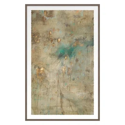 Grand Image Home Untitled By Atkinson Sarah - Single Picture Frame Print On Paper In Green;beige;gold