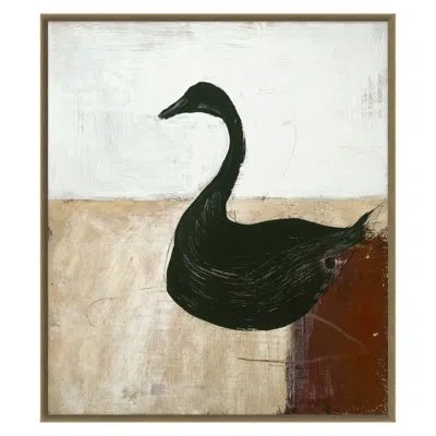 Grand Image Home Untitled By Patrick Atkinson - Single Picture Frame Print On Canvas In Oak Framed