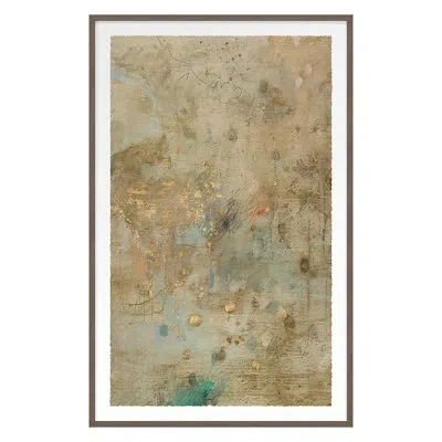 Grand Image Home Untitled By Sarah Atkinson - Single Picture Frame Print In Green;beige;gold
