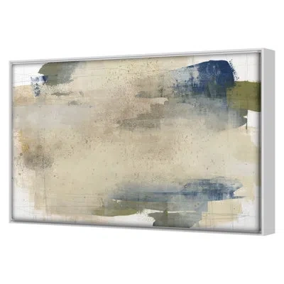 Grand Image Home Veiled Dusk 2 By Maeve Harris - Floater Frame Print On Canvas In White Framed