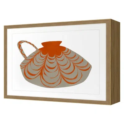 Grand Image Home Vessel 2 By Jo Stearns - Single Picture Frame Print On Paper In Oak