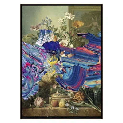 Grand Image Home " Vetus Et Novum 4 " By Plank, Marlies In Blue;brown;green;pink;purple;cream