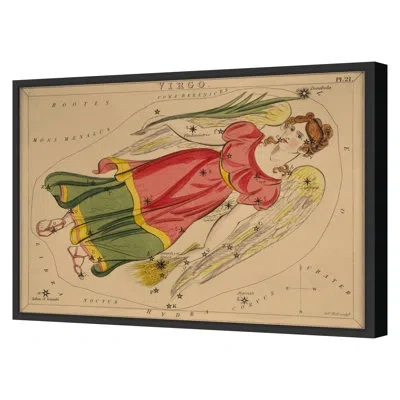 Grand Image Home Virgo By Grand Archives - Single Picture Frame Print On Paper In Black Framed