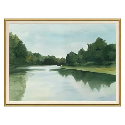 Grand Image Home Waterscapes 2 By Mercedes Marin - Single Picture Frame Print On Paper In Blue;green
