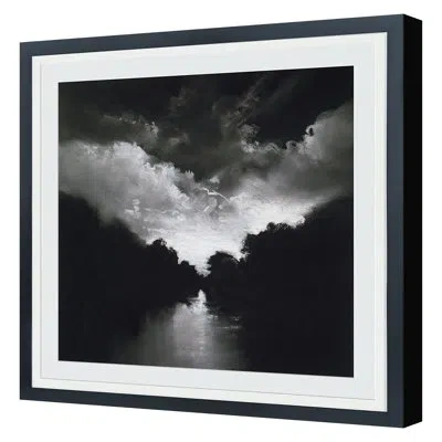 Grand Image Home Waterway Framed On Paper By Donna Levinstone Print In Black;white