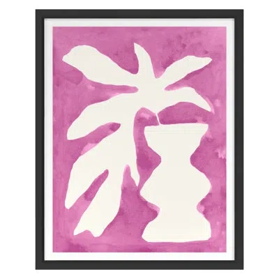 Grand Image Home Wavy Urn By Kate Roebuck - Single Picture Frame Print In Black Framed