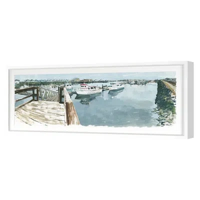 Grand Image Home Westport A/b By Pc Ngo - Single Picture Frame Print On Paper In White Framed