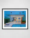 GRAND IMAGE HOME WEXLER STEEL HOUSE PRINT BY ANDY BURGESS, FRAMED UNDER PLEXIGLASS