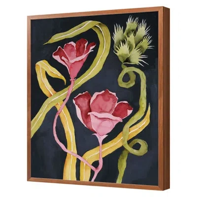 Grand Image Home Wild Florals By Judith Bigham - Single Picture Frame Print On Paper In Blue;green;yellow;pink