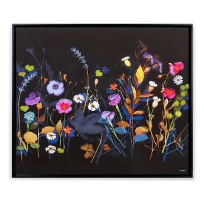 Grand Image Home Wildflower Collection 1 By Katie Todaro - Single Picture Frame Print On Paper In Blue;brown;green;yellow;pink