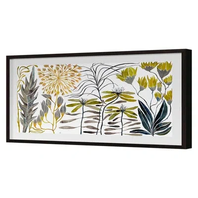 Grand Image Home Wildflowers 6 By Judith Bigham - Single Picture Frame Print In Gray Framed