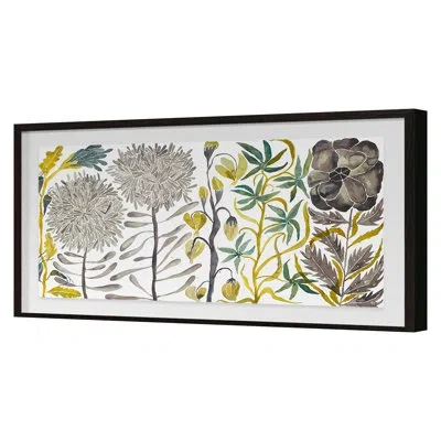 Grand Image Home Wildflowers 7 By Judith Bigham - Single Picture Frame Print In Gray Framed
