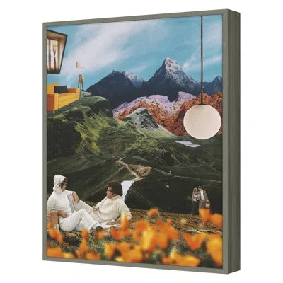 Grand Image Home " Wintering 1 " By Landers, Jess In Blue;green;yellow;orange